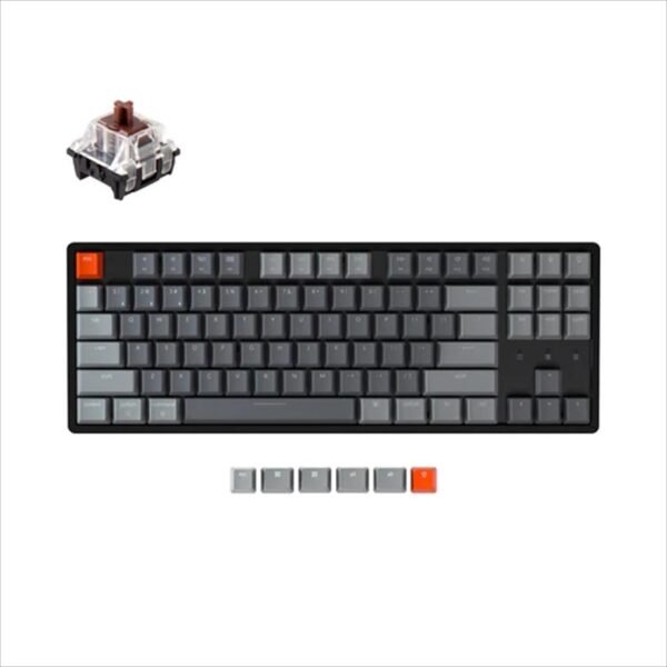 mehanicka tastatura gaming keychron k8 aluminium rgb led black