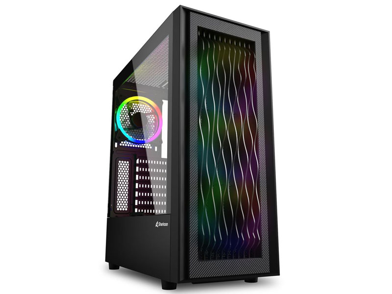 gaming kukiste atx midi tower rgb wave