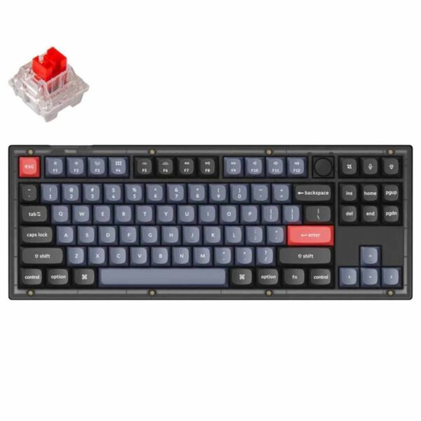 mehanicka tastatura gaming keychron v3 frosted black