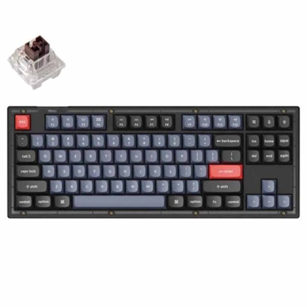 gaming mehanicka tastatura keychron v3 tkl rgb brown switch