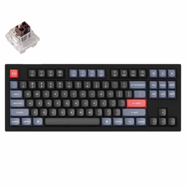 mehanicka tastatura gaming keychron v3 tkl rgb frosted black