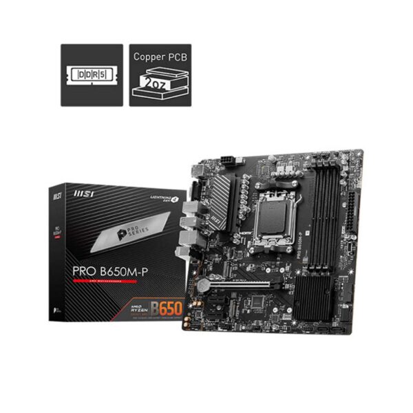 gaming maticna ploca msi pro b650m-p AM5 ddr5 6000+MHz