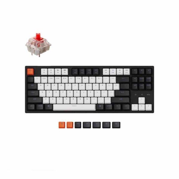 mehanicka tastatura keychron C1 bela LED tkl