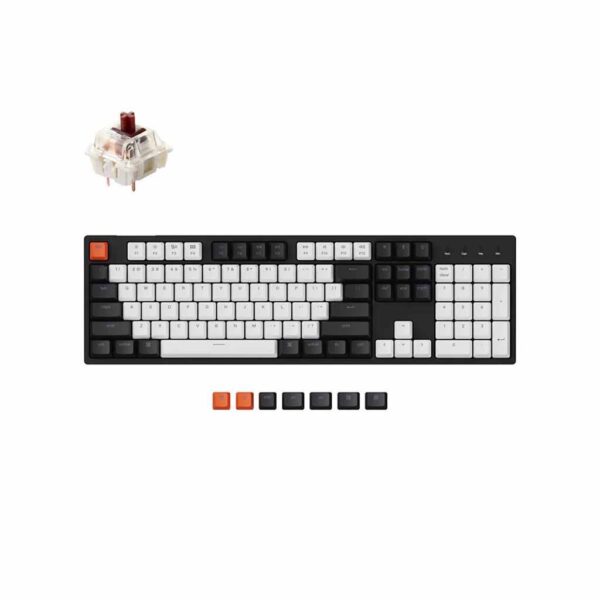 gaming mehanicka tastatura keychron c2 full size bela