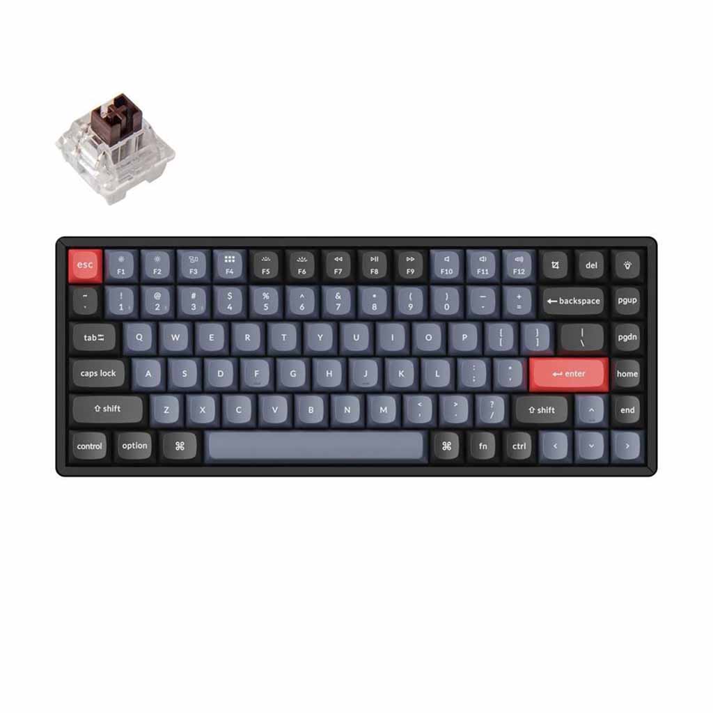 mehanicka tastatura keychron k2 pro rgb led 75% brown switch