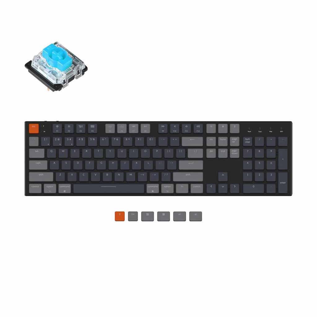 mehanicka tastatura keychron k5 rgb full size blue switch