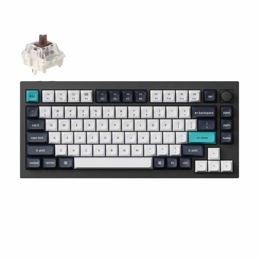 mehanicka tastatura keychron Q1 max rgb 75% brown switch