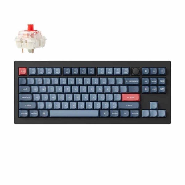 mehanicka tastatura keychron v3 max rgb red switch