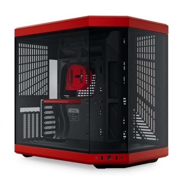 gaming kukiste e-atx mid-tower y70 hyte crno so crveno