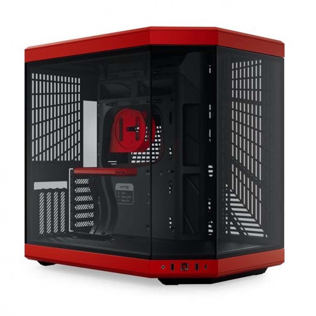 gaming kukiste e-atx mid-tower y70 hyte crno so crveno