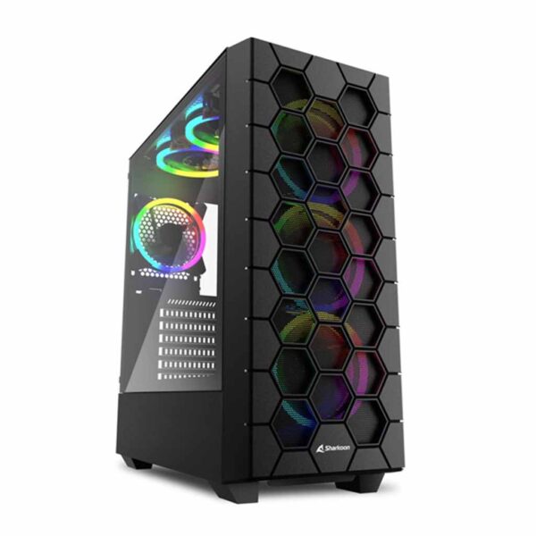 kukiste atx midi power sharkoon rgb hex crno