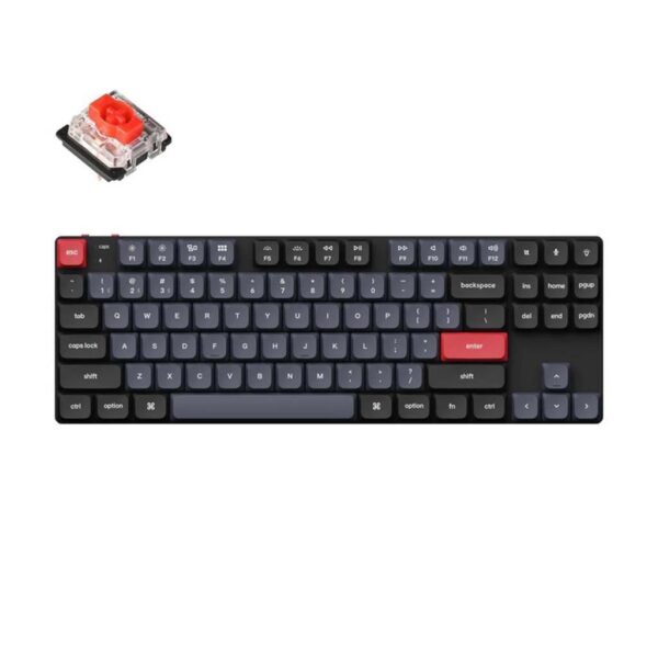 gaming mehanicka tastatura keychron k1 pro rgb led red switch