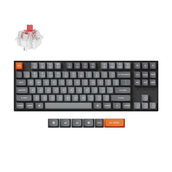 gaming mehanicka tastatura keychron k8 max rgb red switch