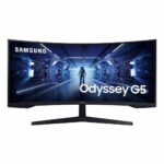 gaming monitor samsung 34 inch odyssey g5 zaoblen