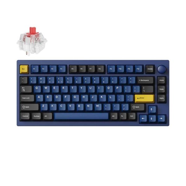 gaming mehanicka tastatura keychron lemokey p1 pro rgb red switch