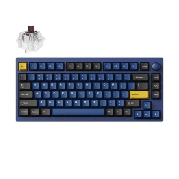 gaming mehanicka tastatura keychron lemokey p1 pro 75% brown switch rgb