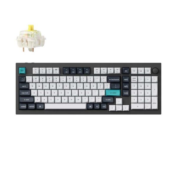 gaming mehanicka tastatura keychron q5 max rgb ai body jupiter banana switch