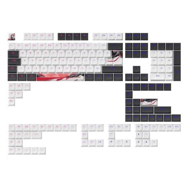 kopcinja za mehanicka gaming tastatura dark project bela so siva