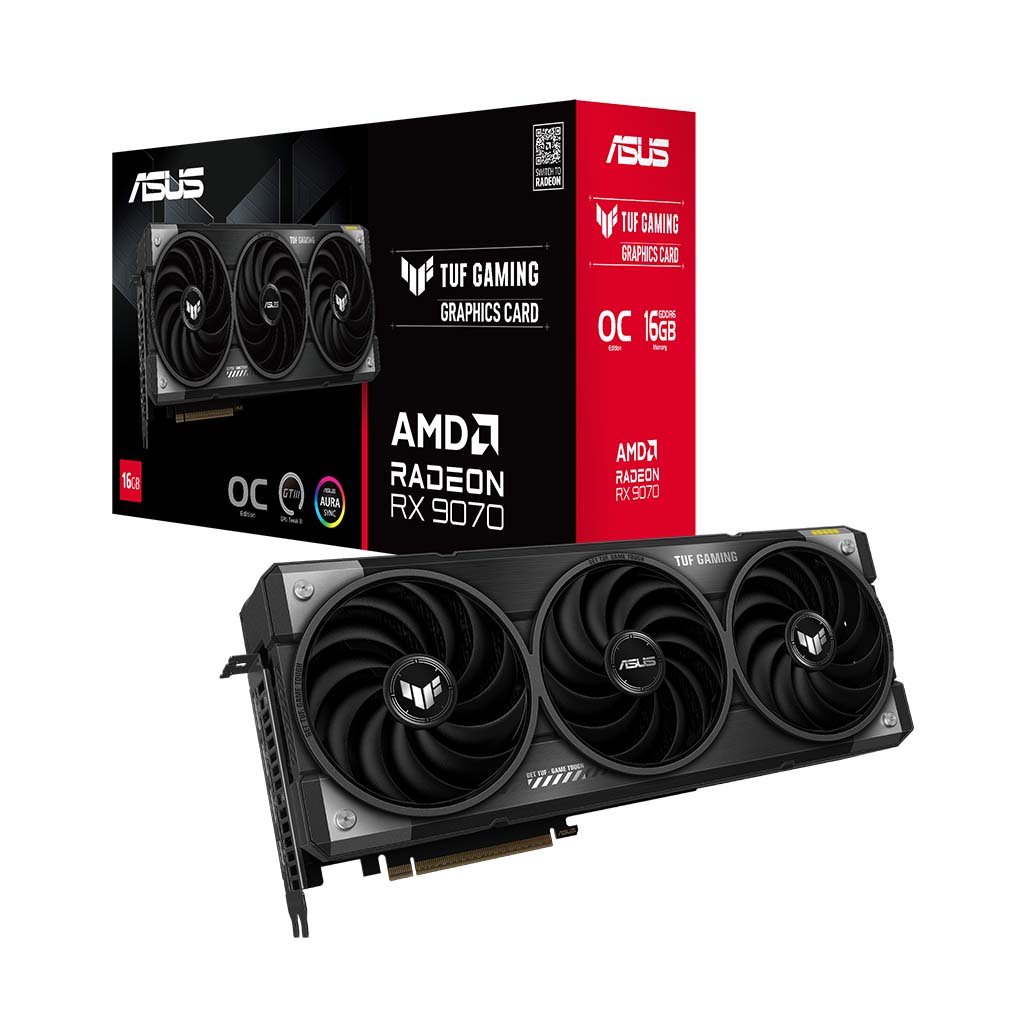 gaming graficka karta asus tuf rx 9070 o16g