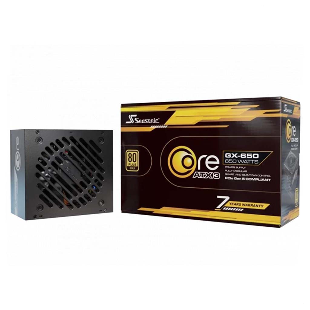 napojuvanje seasonic 650w core gx-650-v2 pcie 5.1 80+ gold