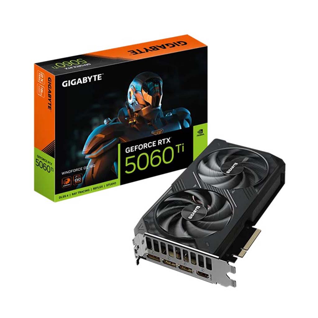 gaming graficka karta gigabyte geforce rtx 5060 ti windforce crna