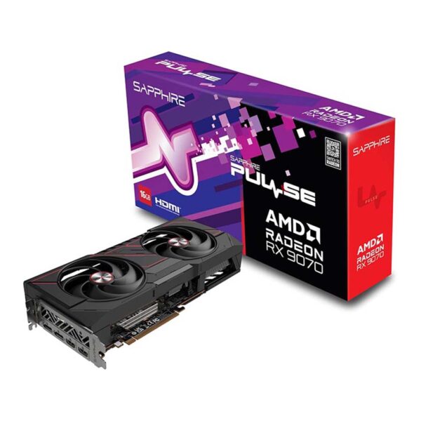 gaming graficka karta sapphire amd pulse radeon rx 9070 16gb