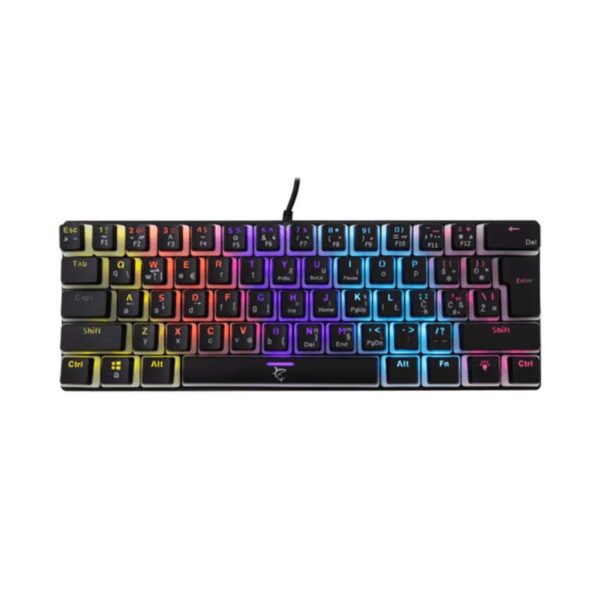gaming mehanicka tastatura white shark ashiko rgb crna