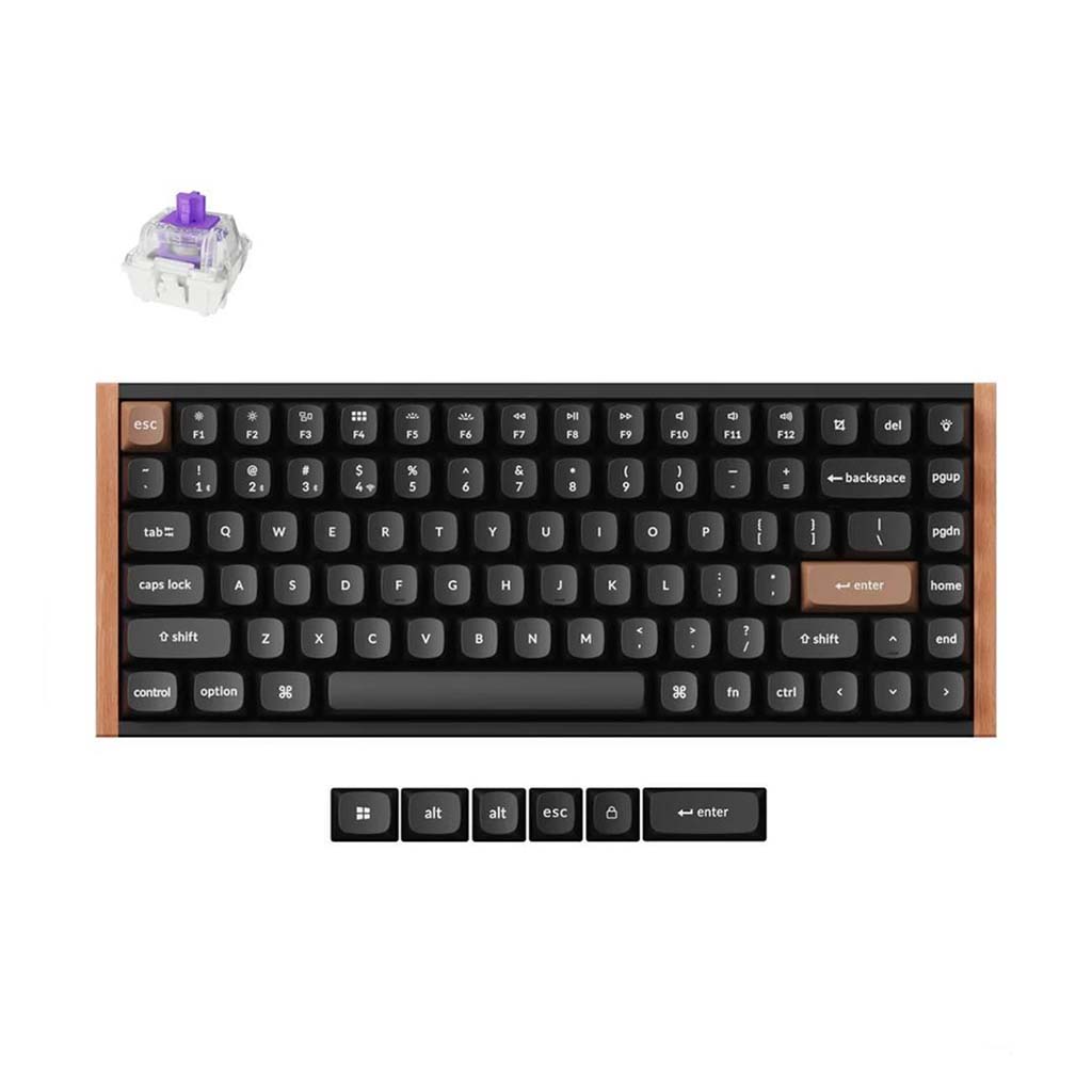 mehanicka tastatura keychron k2 he special edition rgb 75% crna