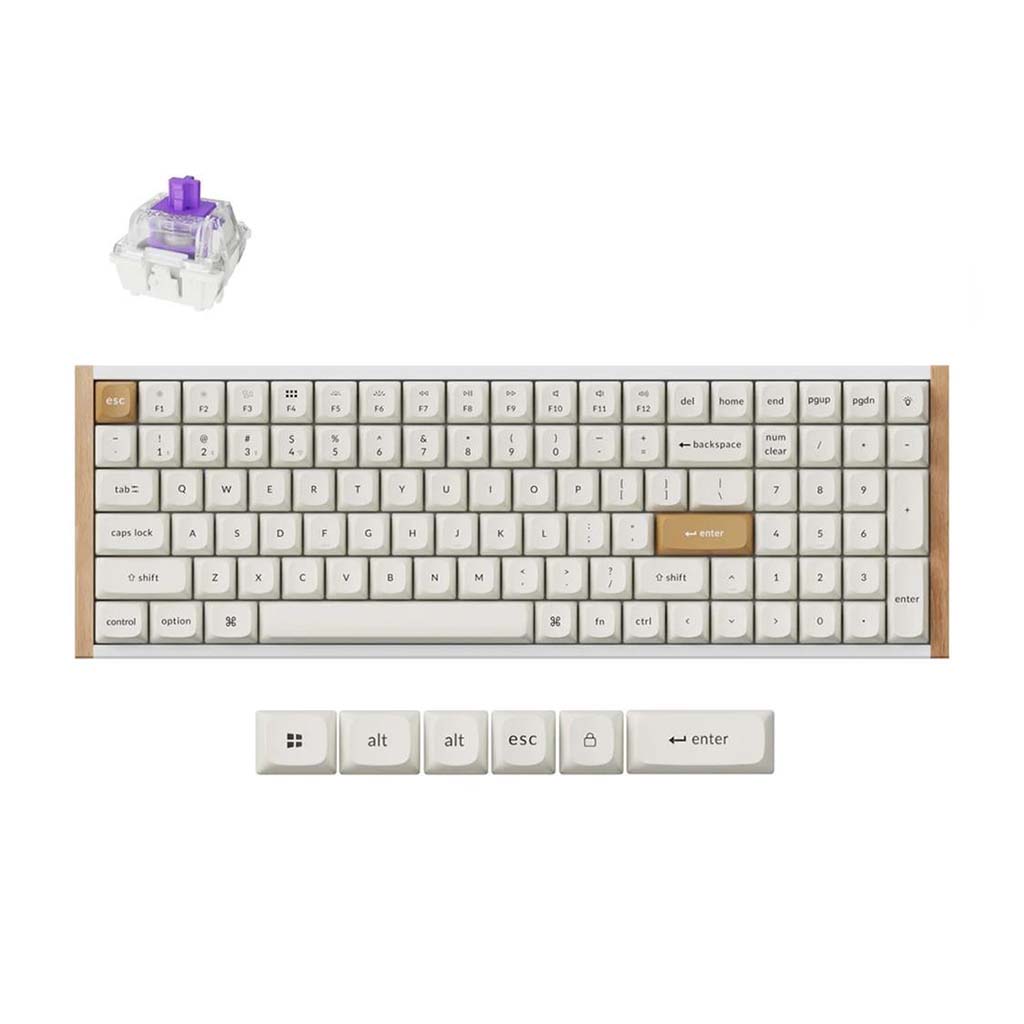 mehanicka tastatura keychron k4 bela