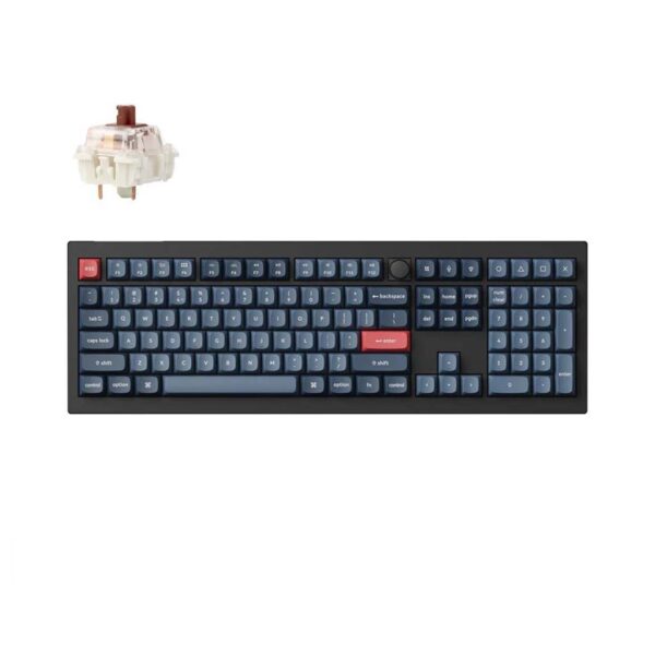 mehanicka tastatura keychron v6 max full size rgb brown switch
