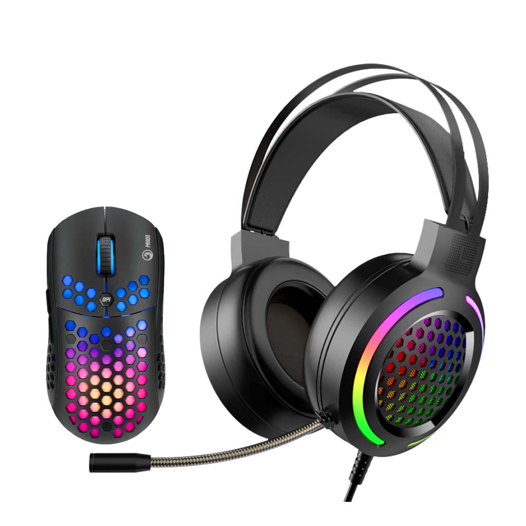 gaming gluvce i slusalki marvo mh01bk crni