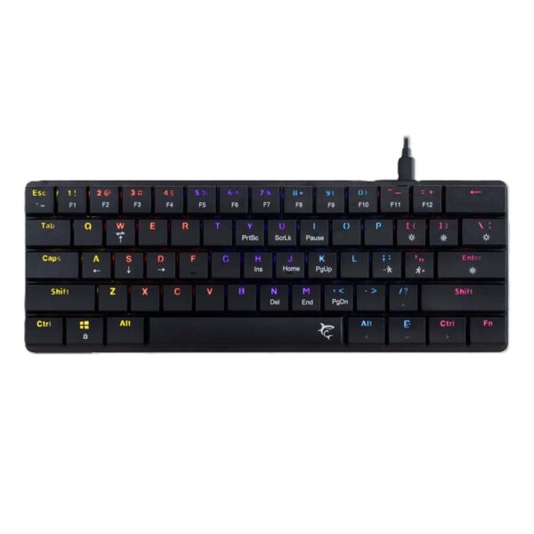 gaming mehanicka tastatura white shark nagamaki rgb red switch