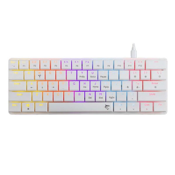 gaming mehanicka tastatura white shark nagamaki bela rgb