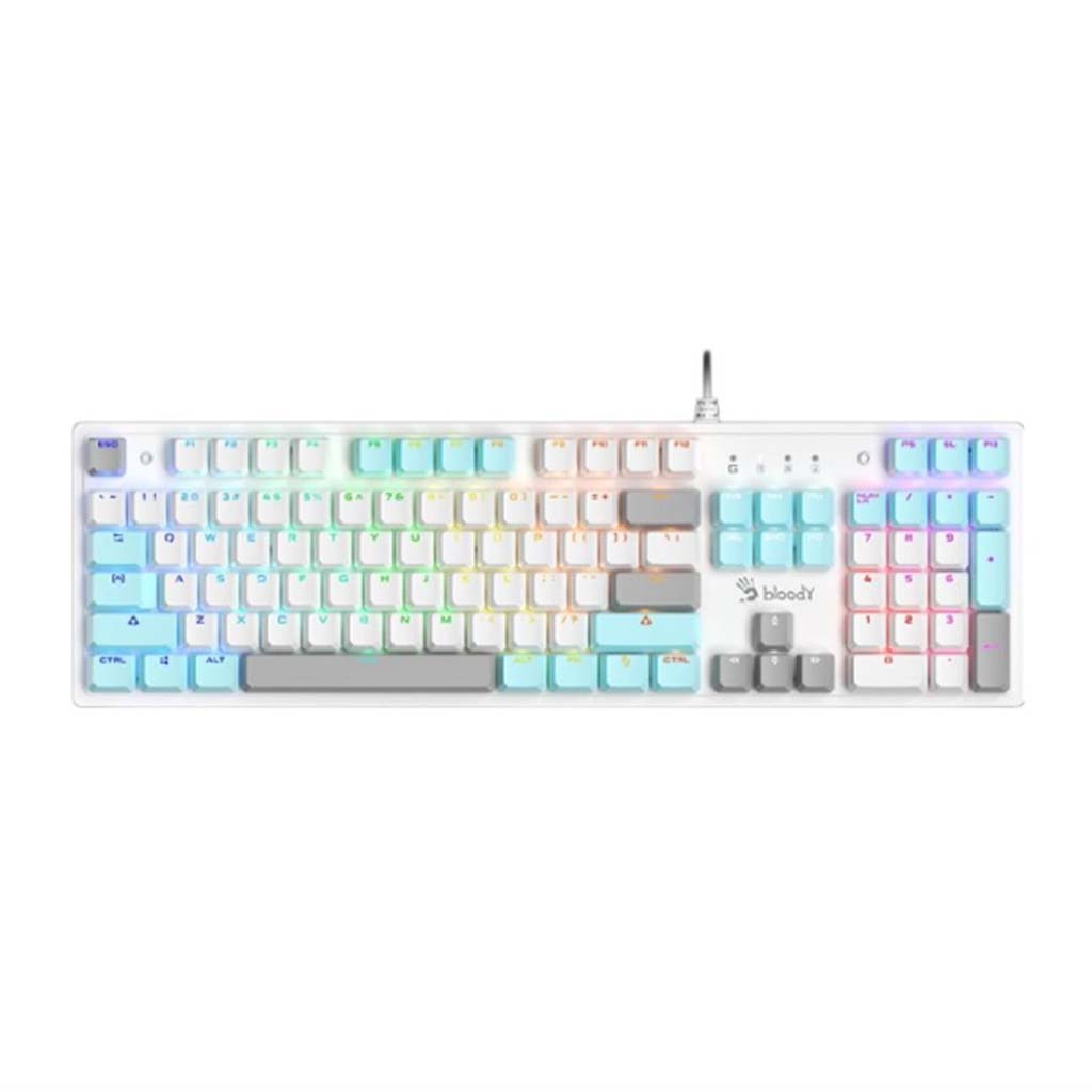 gaming mehanicka tastatura a4tech bloody s510r red switch rgb bela