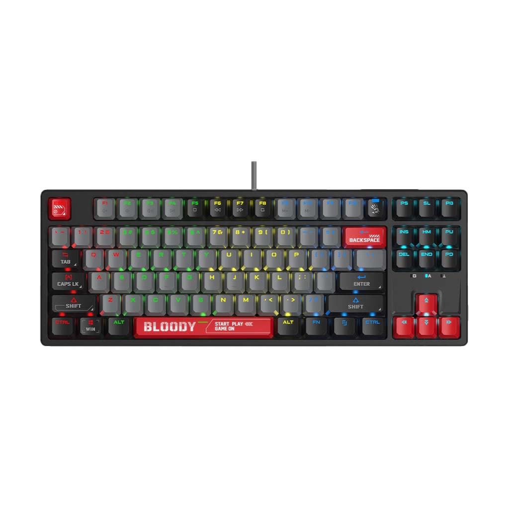 gaming mehanicka tastatura bloody s87 rgb crna