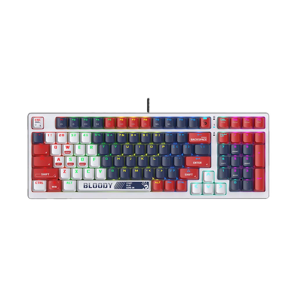gaming mehanicka tastatura bloody s98 rgb sports navy
