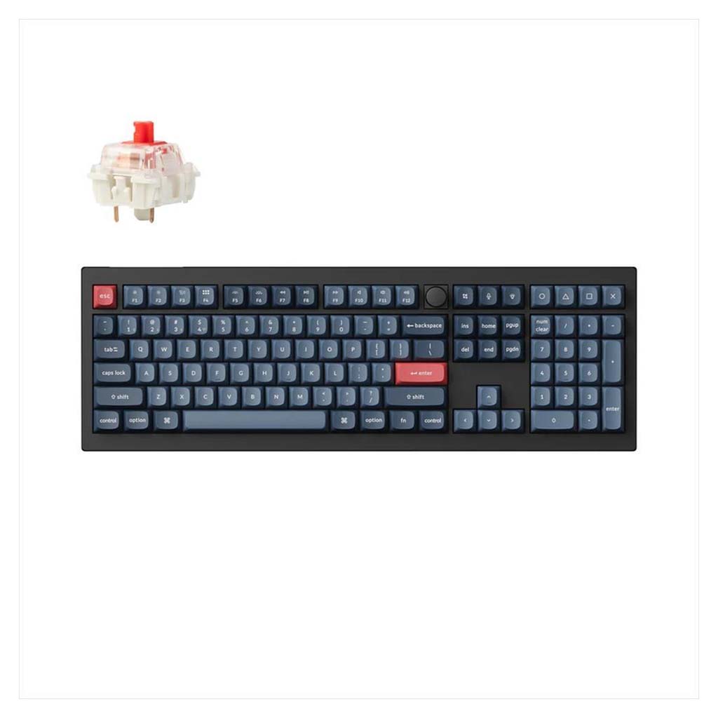 mehanicka tastatura keychron v6 max full size red switch