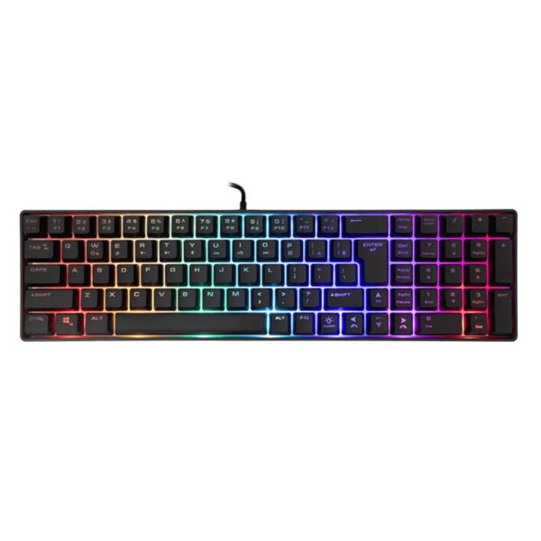 gaming mehanicka tastatura white shark gladius rgb crna