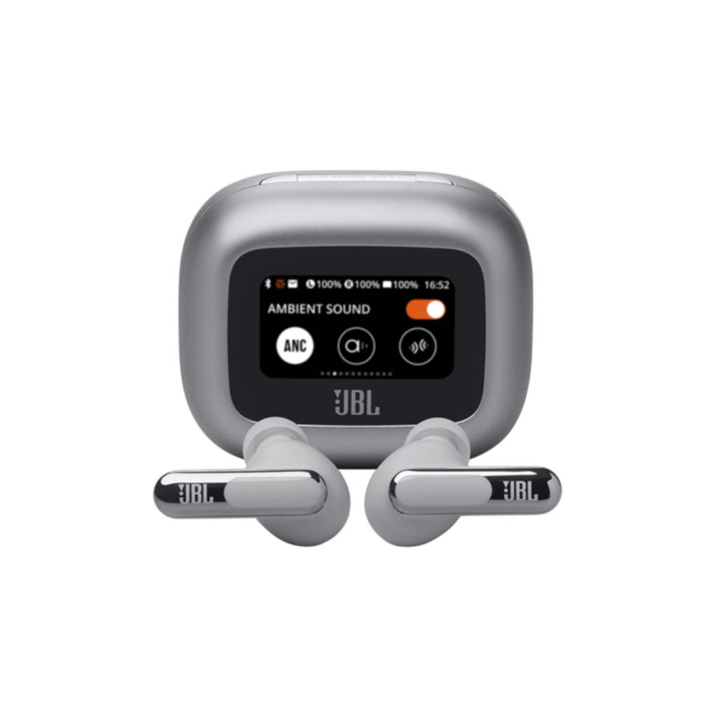 bezicni slusalki jbl earbuds beam 3 sivi