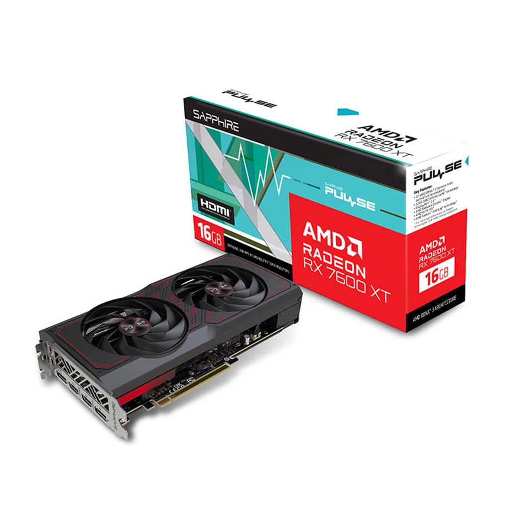 graficka karta sapphire amd pulse radeon rx 7600 xt gaming oc 16gb