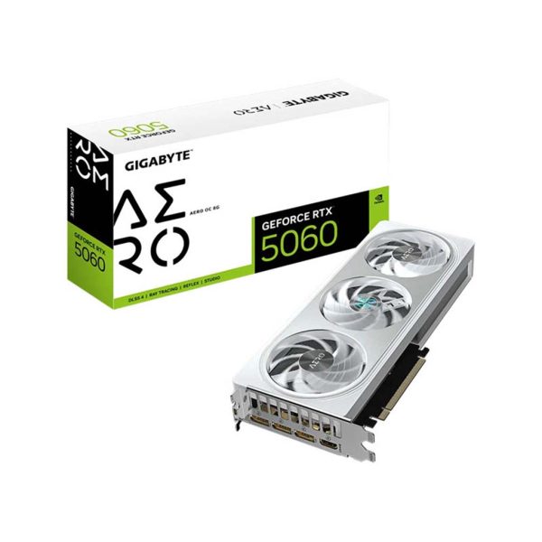 gaming graficka karta gigabyte geforce rtx 5060 aero oc 8gb bela