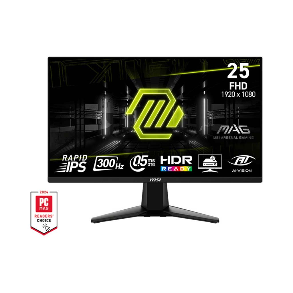 gaming monitor 25 inch msi mag mag255xf rapid ips 300hz
