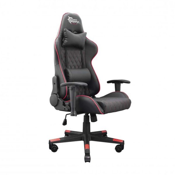 gaming stolica white shark racer two crno crven