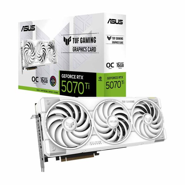 gaming graficka karta asus tuf rtx 5070 ti o16g bela