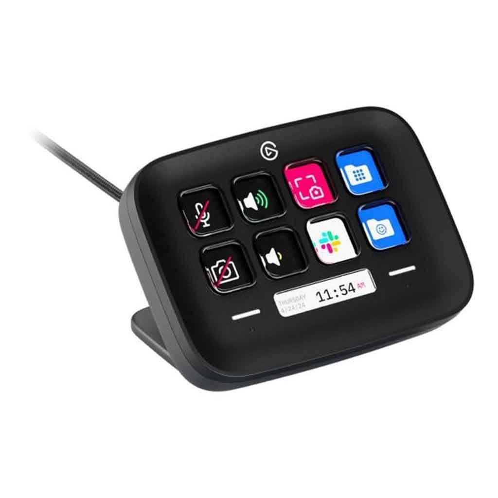 stream deck neo elgato x8 lcd keys crno