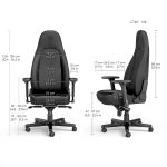gaming stolica noblechairs crna