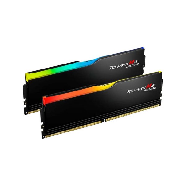 RAM DDR5 32GB(2x16GB) 6000MHz CL36 G.SKILL Ripjaws M5 NEO RGB AMD EXPO Black F5-6000J3636F16GX2-RM5NRK