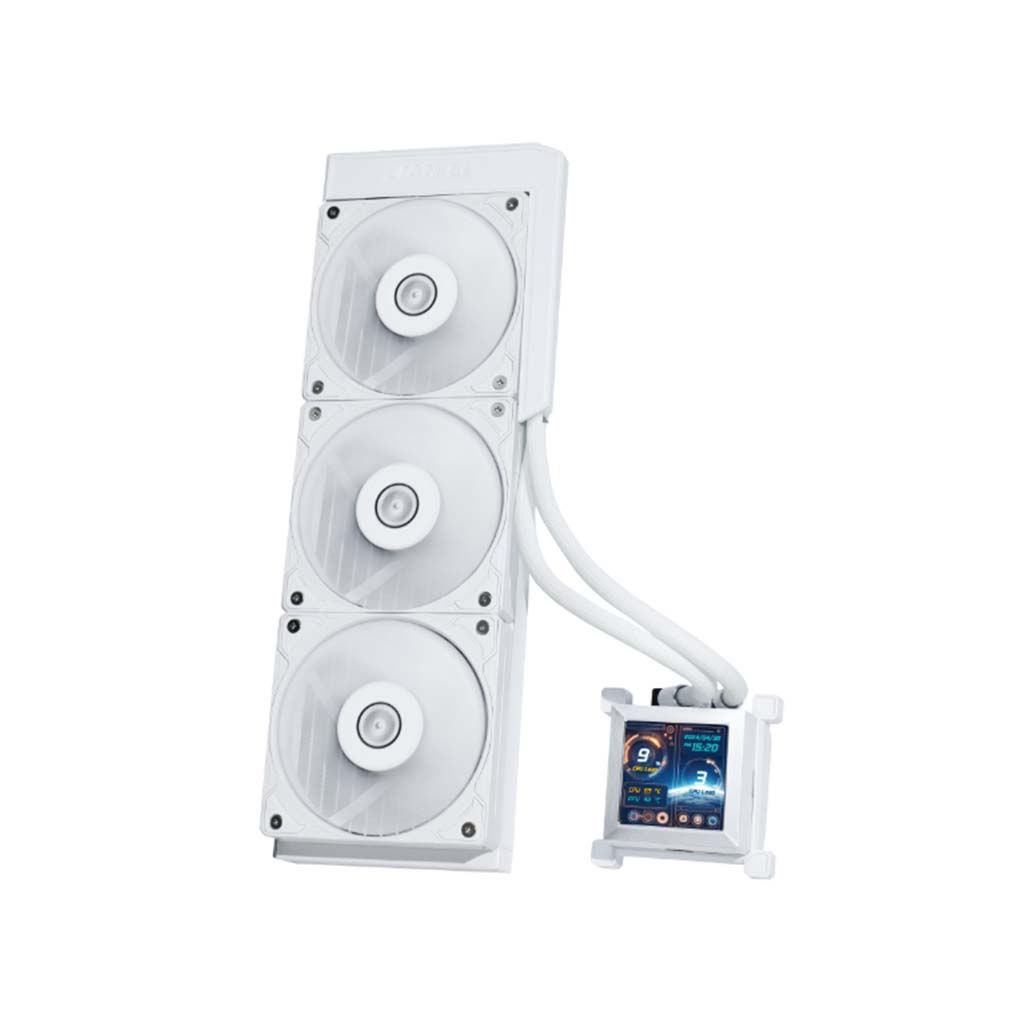 vodeno ladenje lian li hydroshift lcd 360s belo