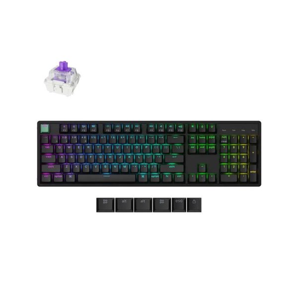 tastatura keychron k10 he full size rgb nebula switch