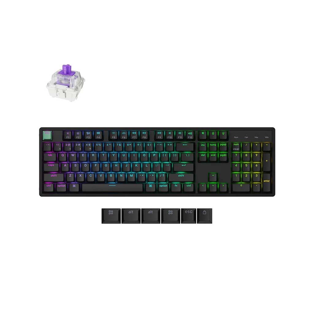 tastatura keychron k10 he full size rgb nebula switch